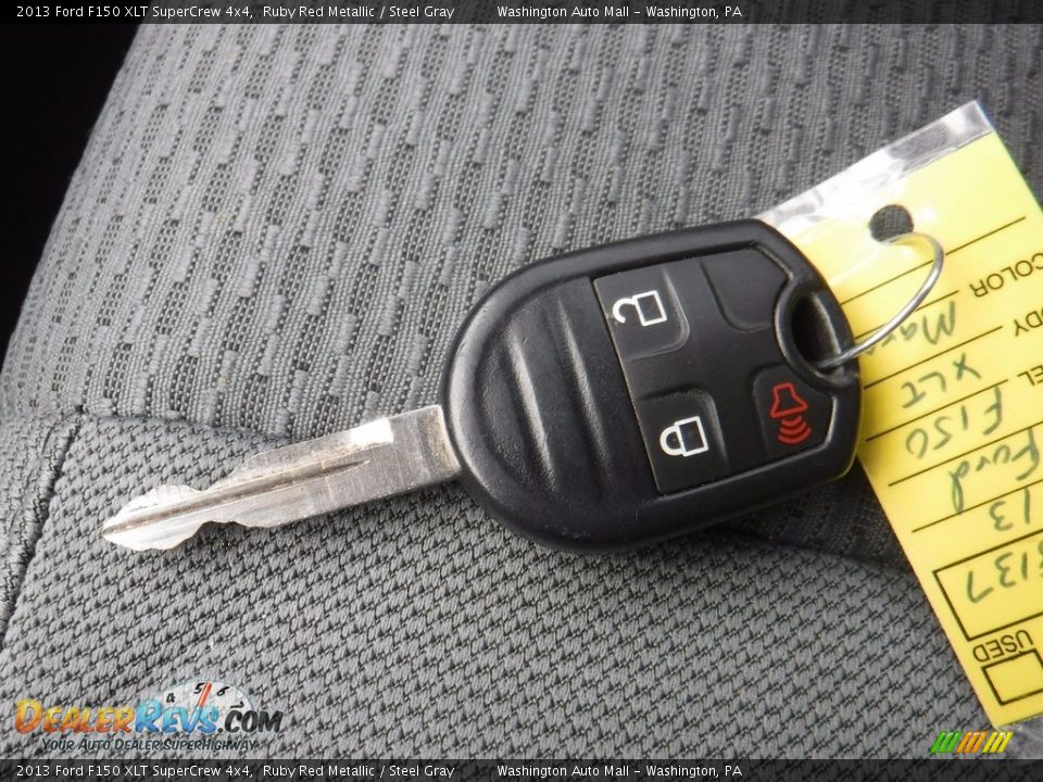 2013 Ford F150 XLT SuperCrew 4x4 Ruby Red Metallic / Steel Gray Photo #33