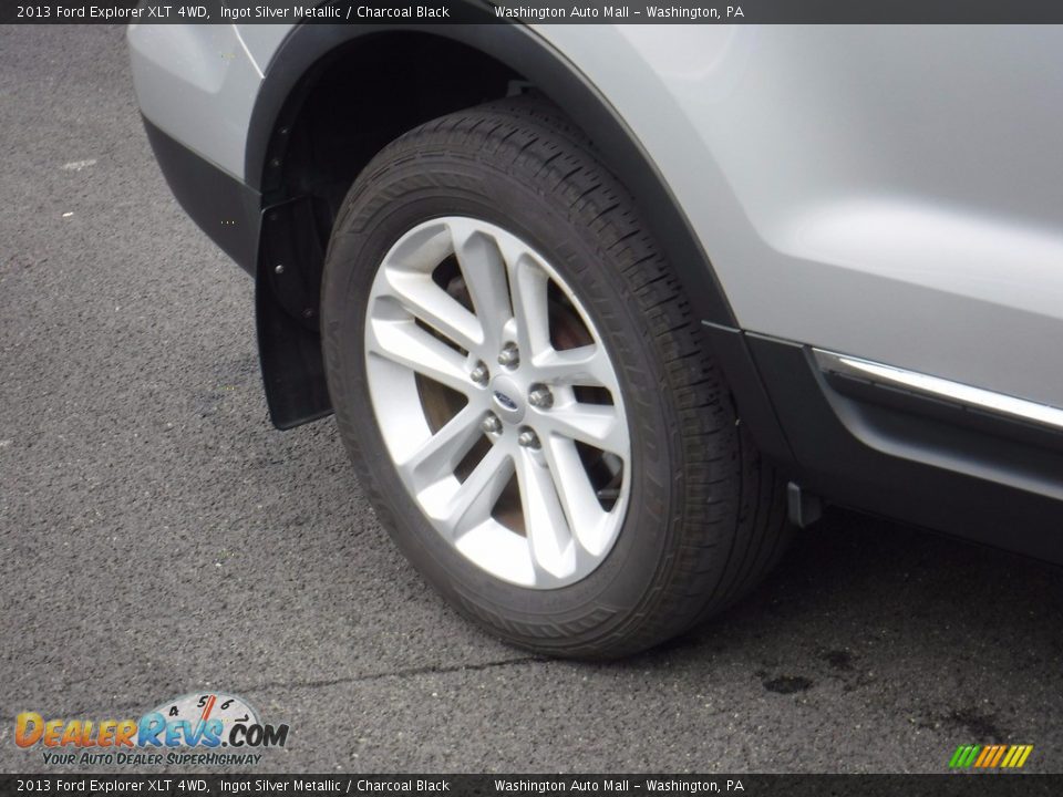 2013 Ford Explorer XLT 4WD Ingot Silver Metallic / Charcoal Black Photo #3
