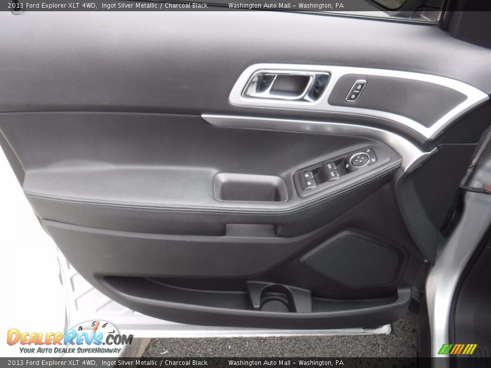 2013 Ford Explorer XLT 4WD Ingot Silver Metallic / Charcoal Black Photo #14