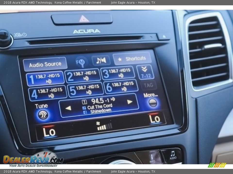 Controls of 2018 Acura RDX AWD Technology Photo #30