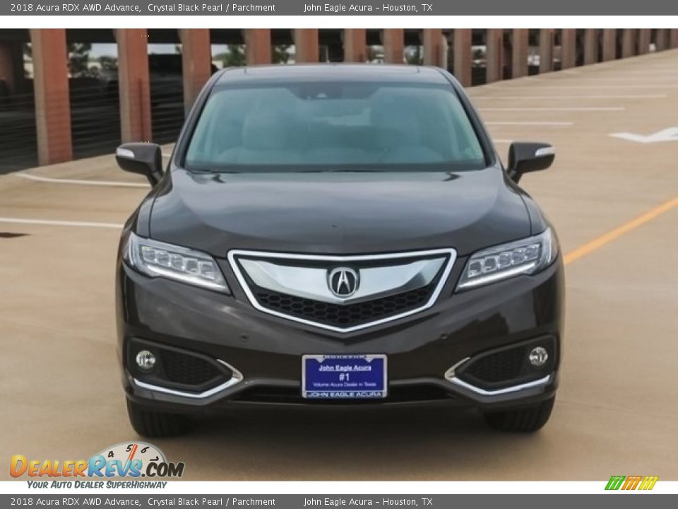 2018 Acura RDX AWD Advance Crystal Black Pearl / Parchment Photo #2