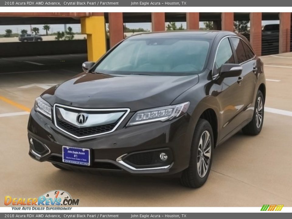 2018 Acura RDX AWD Advance Crystal Black Pearl / Parchment Photo #3
