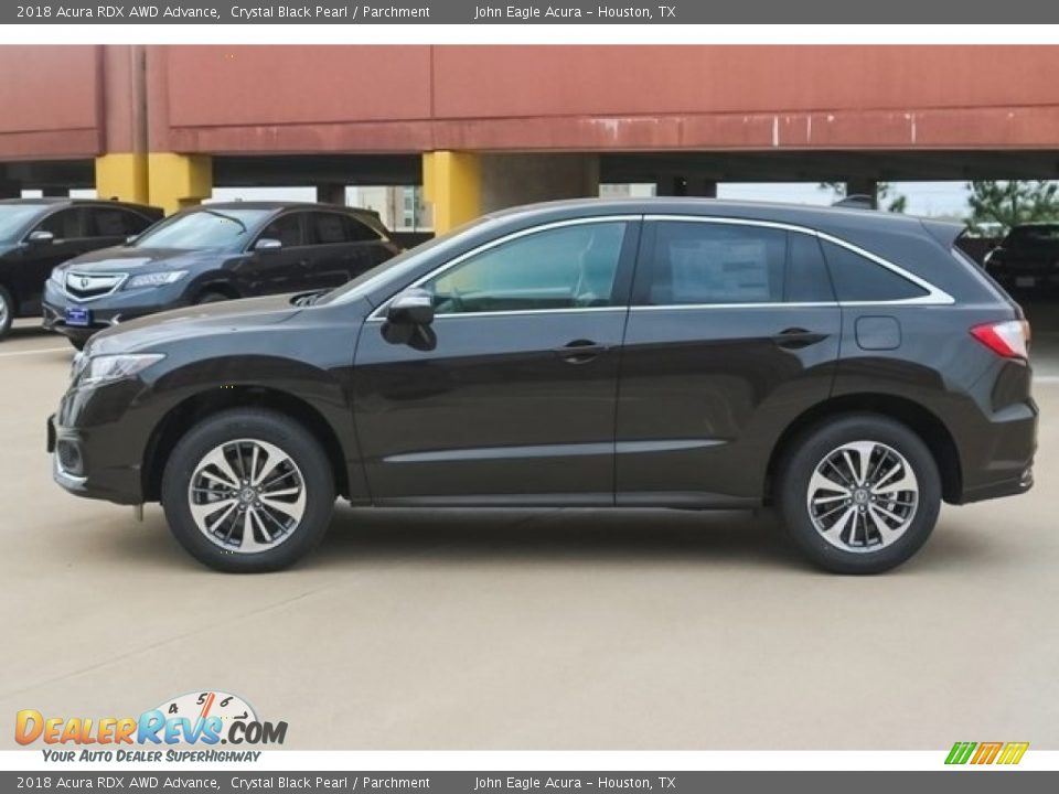2018 Acura RDX AWD Advance Crystal Black Pearl / Parchment Photo #4