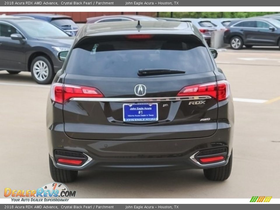 2018 Acura RDX AWD Advance Crystal Black Pearl / Parchment Photo #6