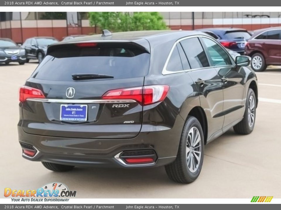 2018 Acura RDX AWD Advance Crystal Black Pearl / Parchment Photo #7