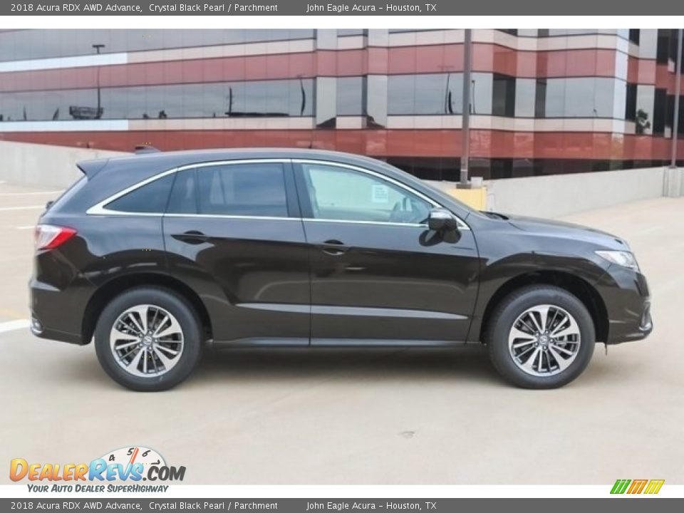 2018 Acura RDX AWD Advance Crystal Black Pearl / Parchment Photo #8