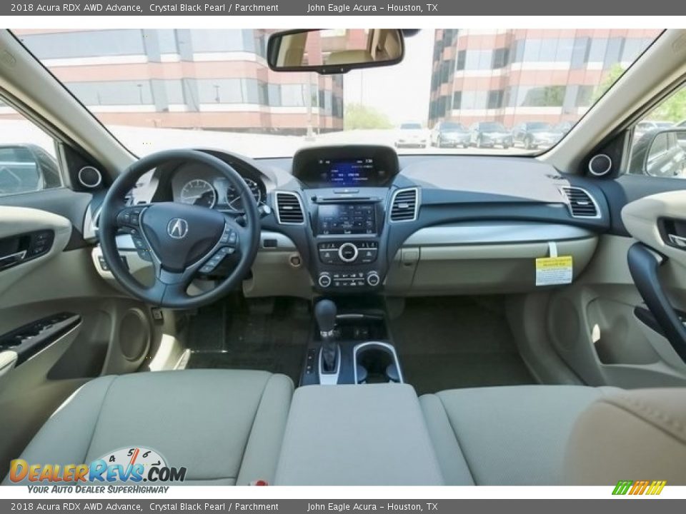 2018 Acura RDX AWD Advance Crystal Black Pearl / Parchment Photo #9