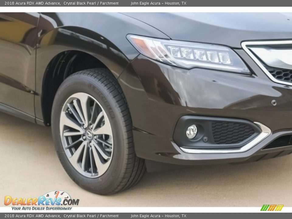 2018 Acura RDX AWD Advance Crystal Black Pearl / Parchment Photo #10