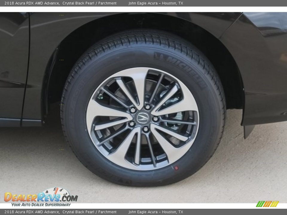 2018 Acura RDX AWD Advance Crystal Black Pearl / Parchment Photo #11