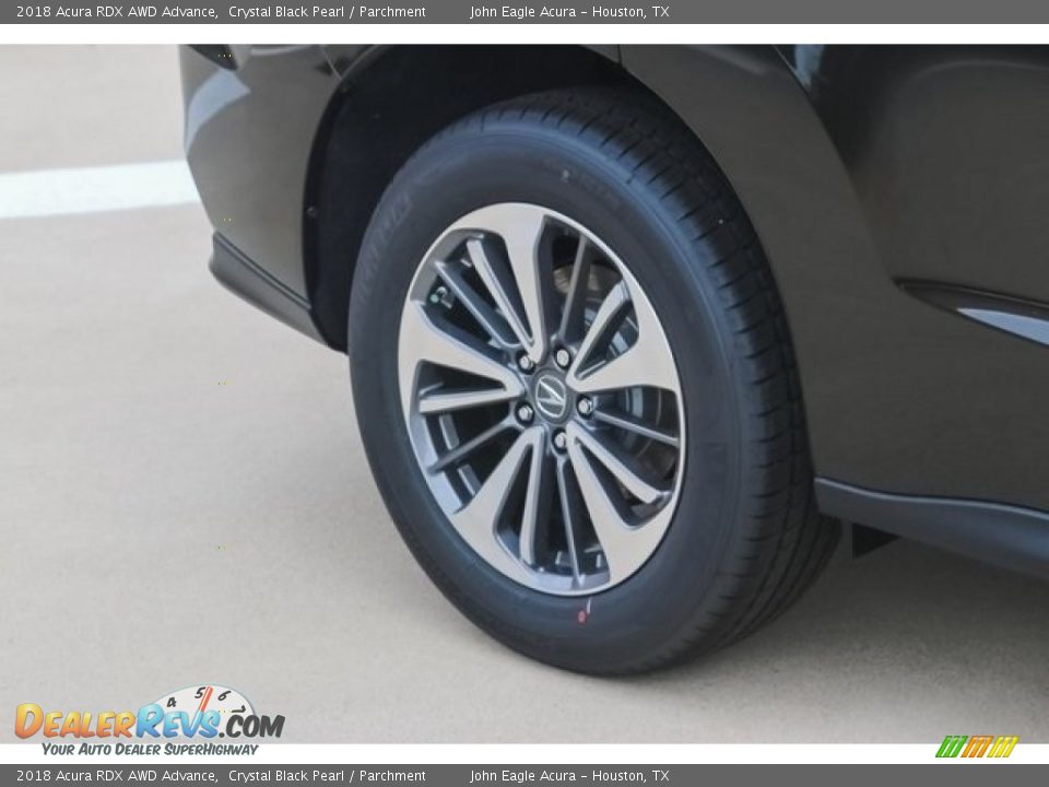2018 Acura RDX AWD Advance Crystal Black Pearl / Parchment Photo #12