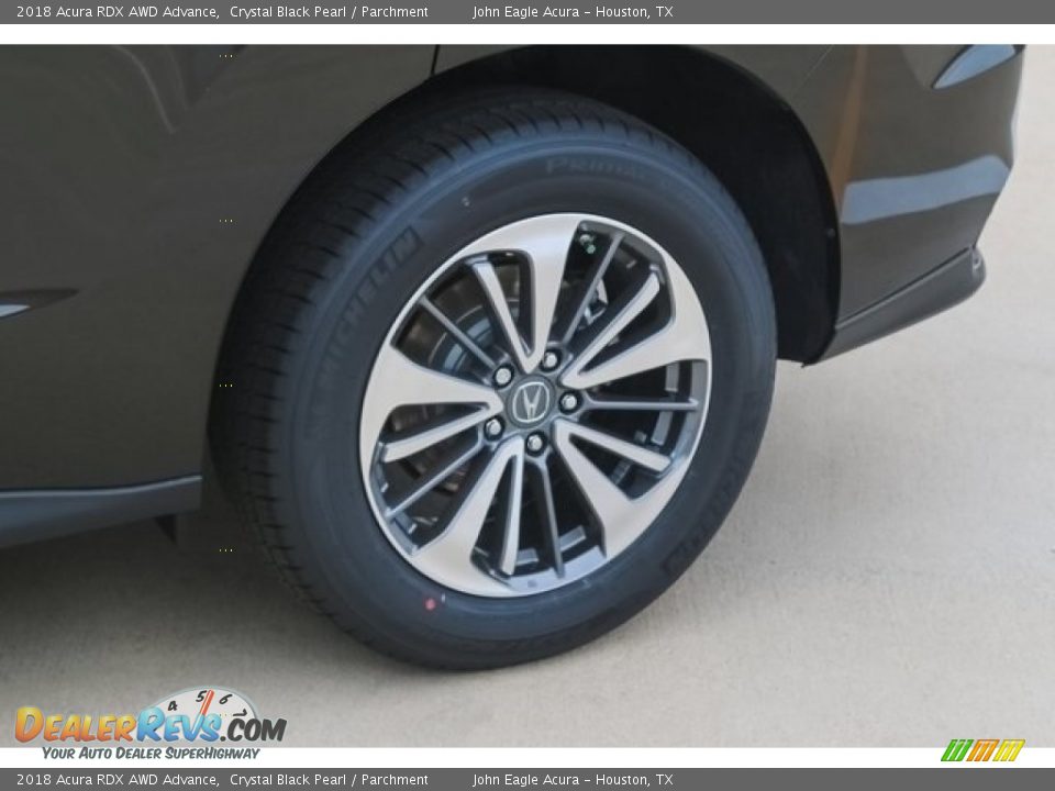 2018 Acura RDX AWD Advance Crystal Black Pearl / Parchment Photo #13