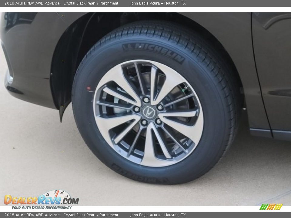 2018 Acura RDX AWD Advance Crystal Black Pearl / Parchment Photo #14