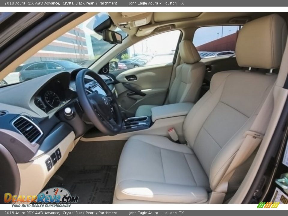2018 Acura RDX AWD Advance Crystal Black Pearl / Parchment Photo #19