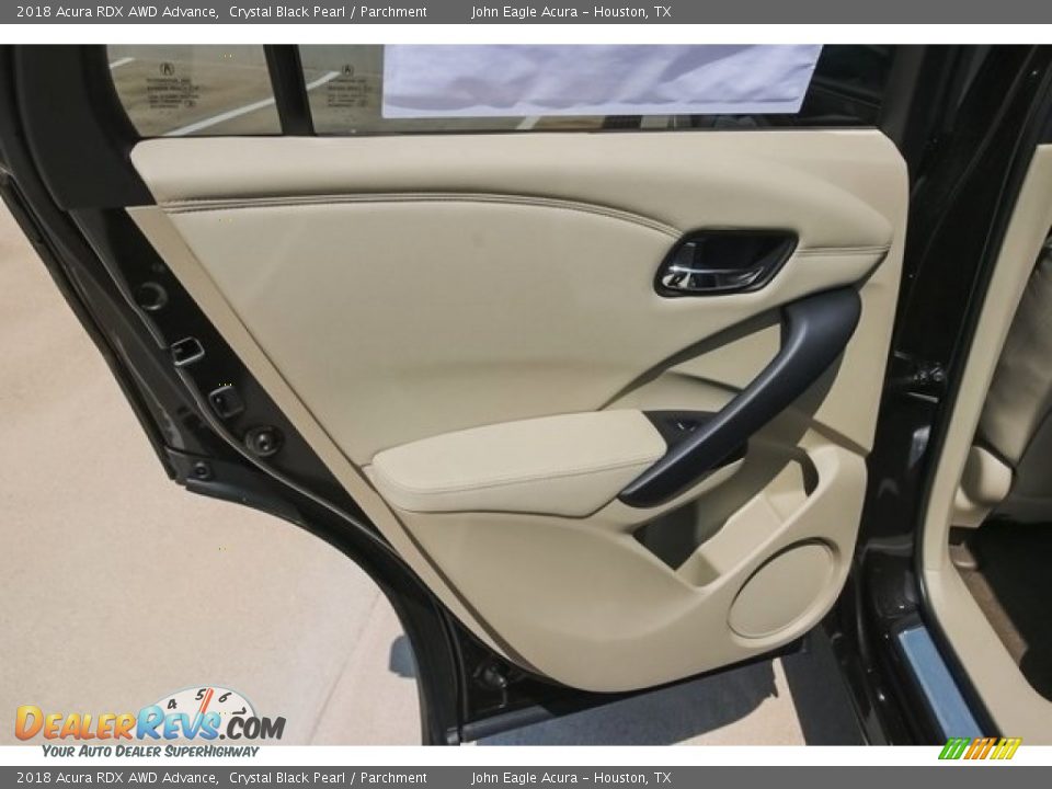 2018 Acura RDX AWD Advance Crystal Black Pearl / Parchment Photo #20