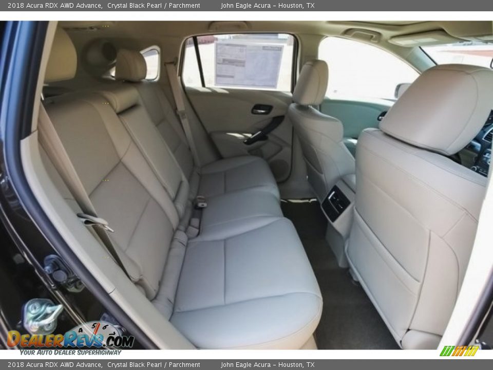 2018 Acura RDX AWD Advance Crystal Black Pearl / Parchment Photo #25