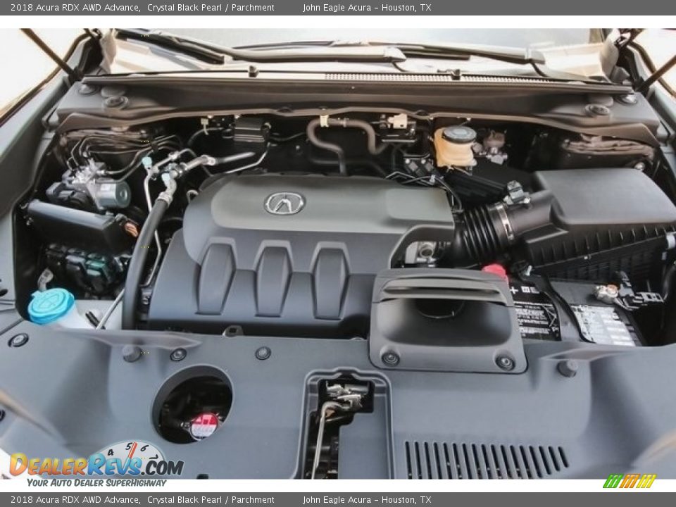 2018 Acura RDX AWD Advance Crystal Black Pearl / Parchment Photo #28