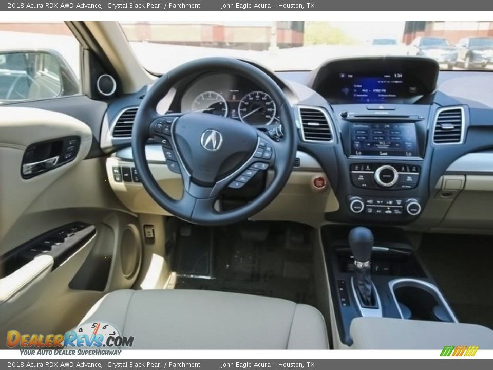 2018 Acura RDX AWD Advance Crystal Black Pearl / Parchment Photo #29