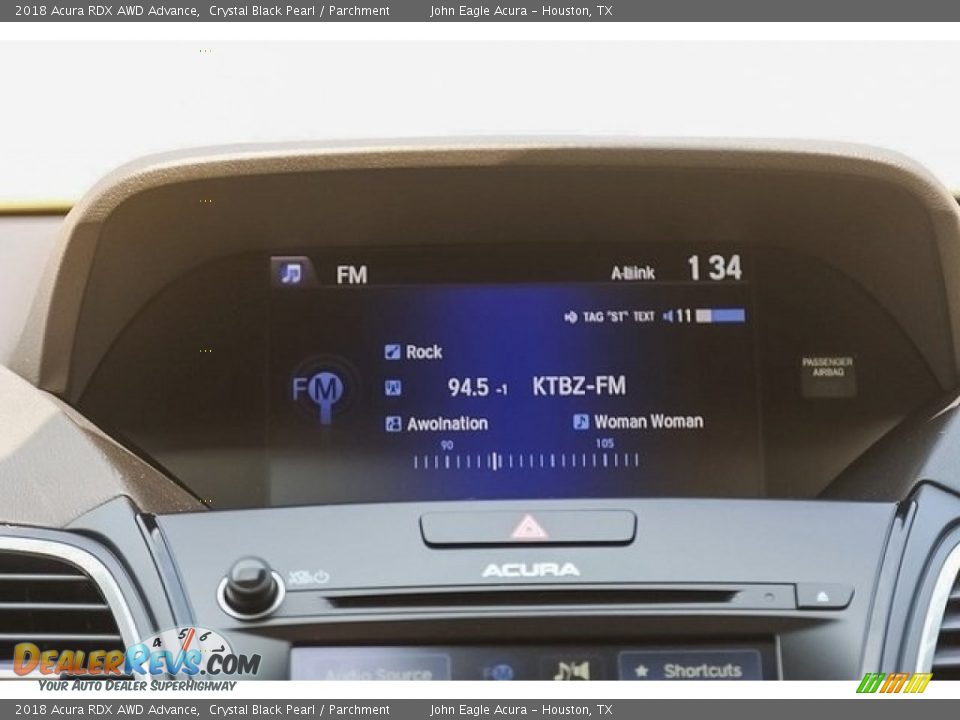 2018 Acura RDX AWD Advance Crystal Black Pearl / Parchment Photo #33