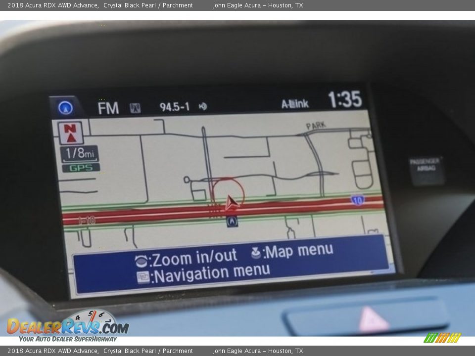 2018 Acura RDX AWD Advance Crystal Black Pearl / Parchment Photo #34