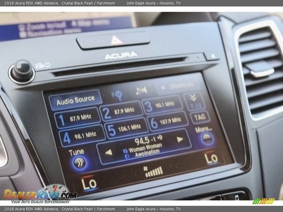2018 Acura RDX AWD Advance Crystal Black Pearl / Parchment Photo #35