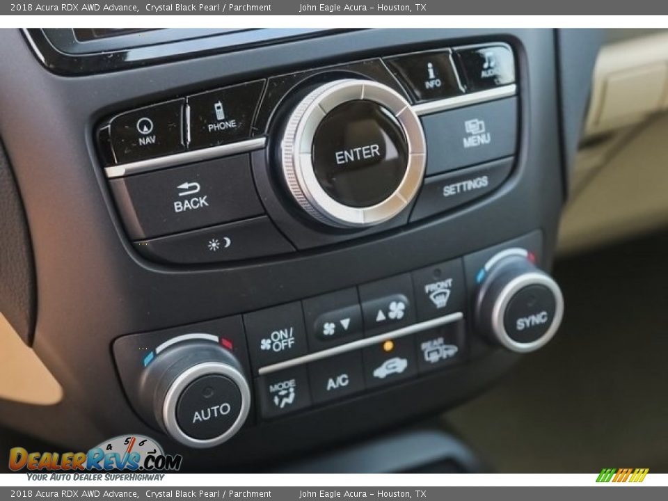 2018 Acura RDX AWD Advance Crystal Black Pearl / Parchment Photo #36