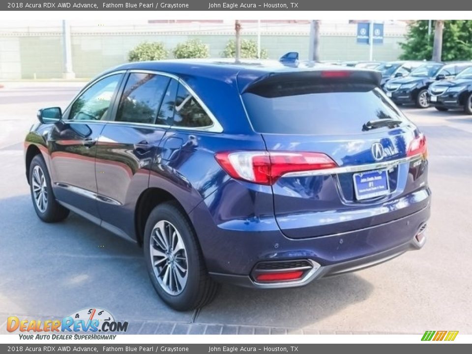 2018 Acura RDX AWD Advance Fathom Blue Pearl / Graystone Photo #5