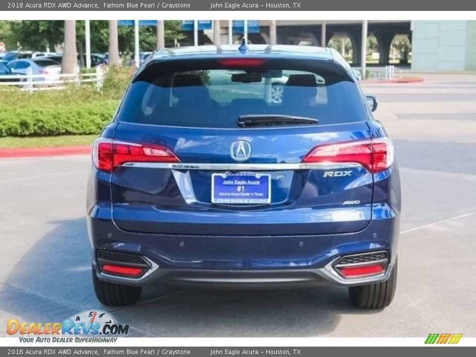 2018 Acura RDX AWD Advance Fathom Blue Pearl / Graystone Photo #6