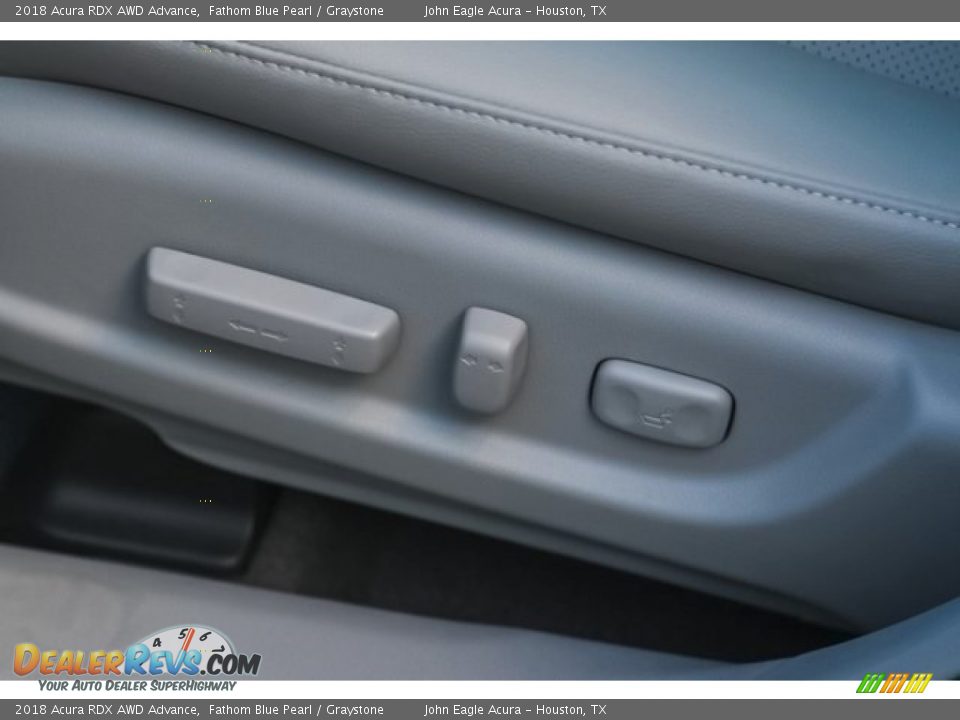 2018 Acura RDX AWD Advance Fathom Blue Pearl / Graystone Photo #17