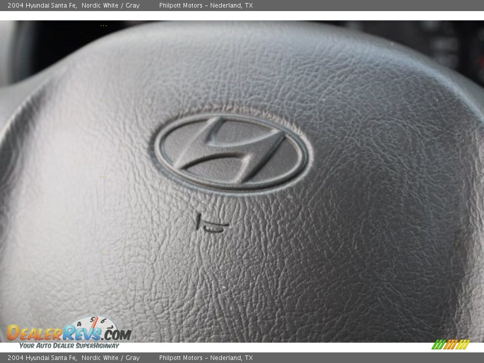 2004 Hyundai Santa Fe Nordic White / Gray Photo #18