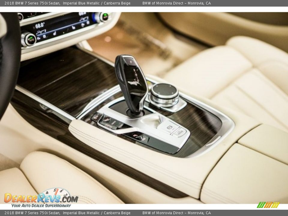 2018 BMW 7 Series 750i Sedan Imperial Blue Metallic / Canberra Beige Photo #7