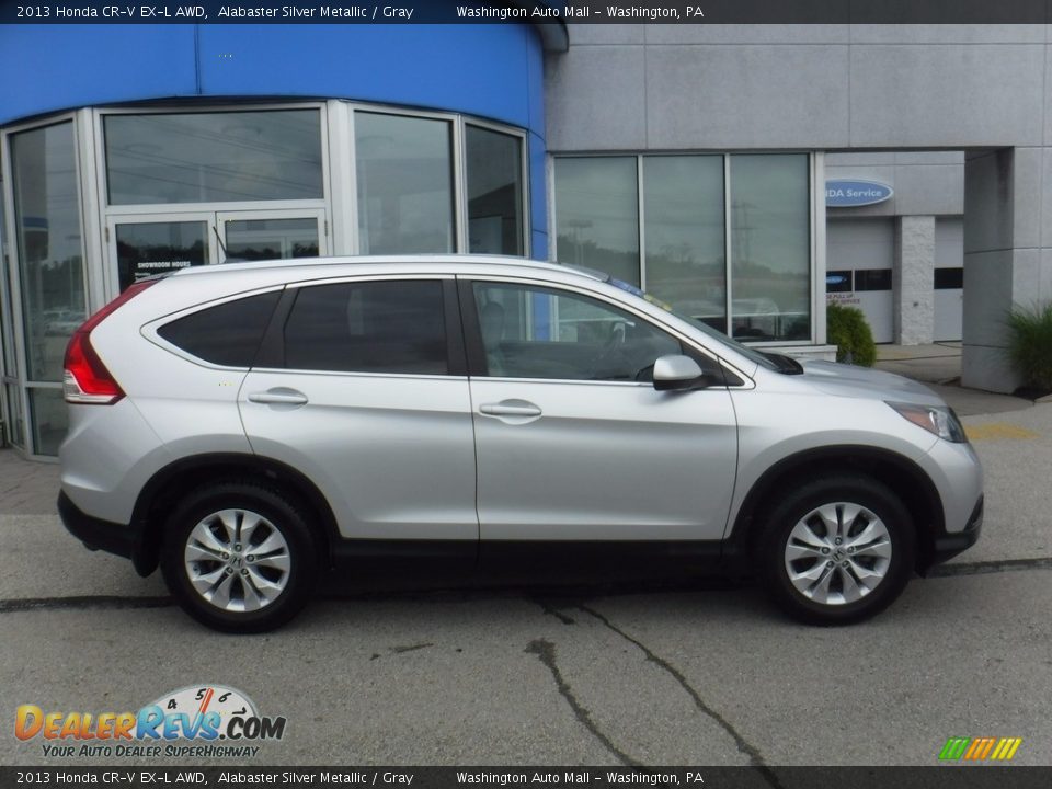 2013 Honda CR-V EX-L AWD Alabaster Silver Metallic / Gray Photo #2