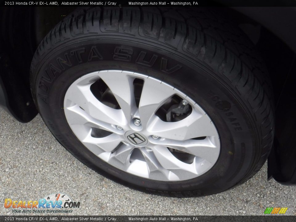 2013 Honda CR-V EX-L AWD Alabaster Silver Metallic / Gray Photo #3