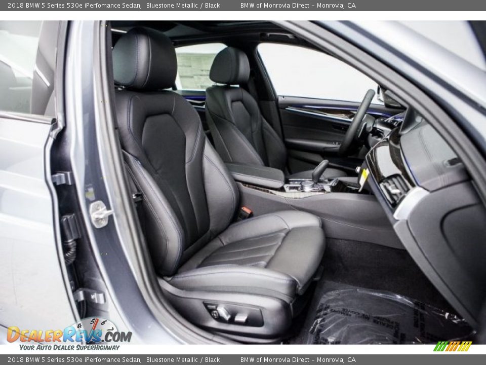 2018 BMW 5 Series 530e iPerfomance Sedan Bluestone Metallic / Black Photo #2