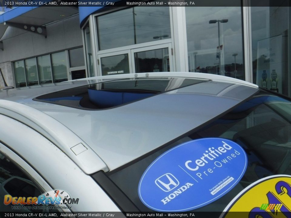 2013 Honda CR-V EX-L AWD Alabaster Silver Metallic / Gray Photo #4