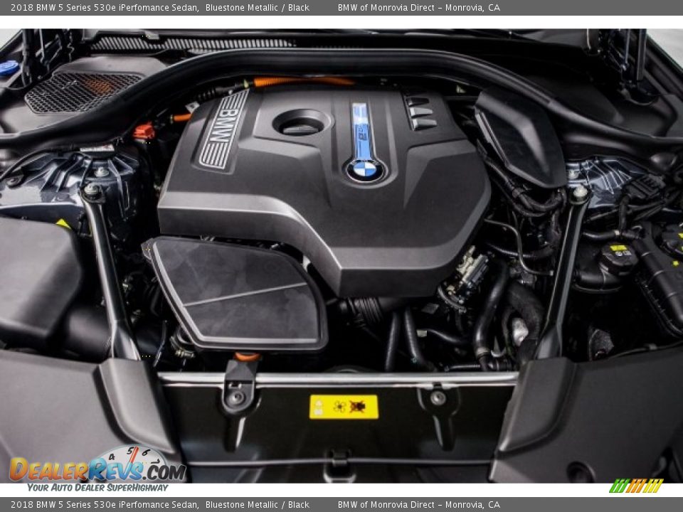 2018 BMW 5 Series 530e iPerfomance Sedan Bluestone Metallic / Black Photo #8