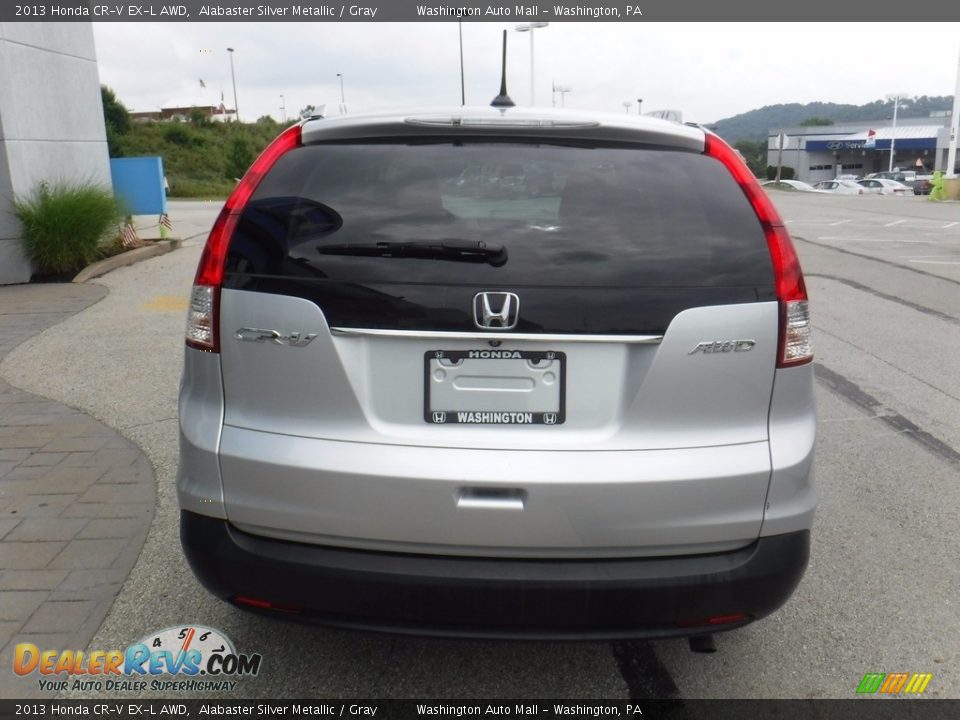 2013 Honda CR-V EX-L AWD Alabaster Silver Metallic / Gray Photo #8