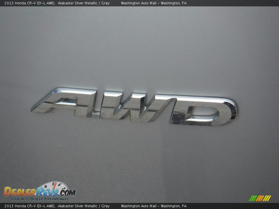 2013 Honda CR-V EX-L AWD Alabaster Silver Metallic / Gray Photo #10