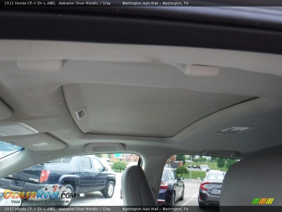 2013 Honda CR-V EX-L AWD Alabaster Silver Metallic / Gray Photo #11