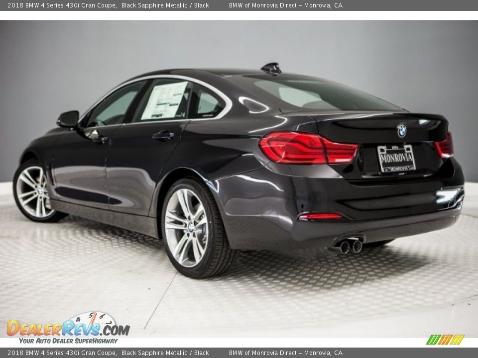 2018 BMW 4 Series 430i Gran Coupe Black Sapphire Metallic / Black Photo #3