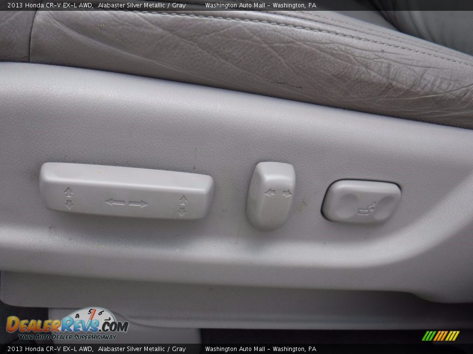 2013 Honda CR-V EX-L AWD Alabaster Silver Metallic / Gray Photo #14
