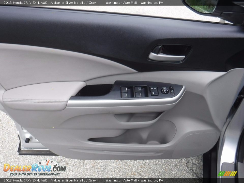 2013 Honda CR-V EX-L AWD Alabaster Silver Metallic / Gray Photo #15