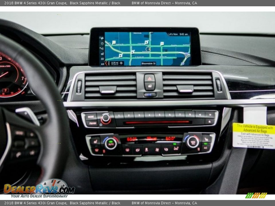 2018 BMW 4 Series 430i Gran Coupe Black Sapphire Metallic / Black Photo #6