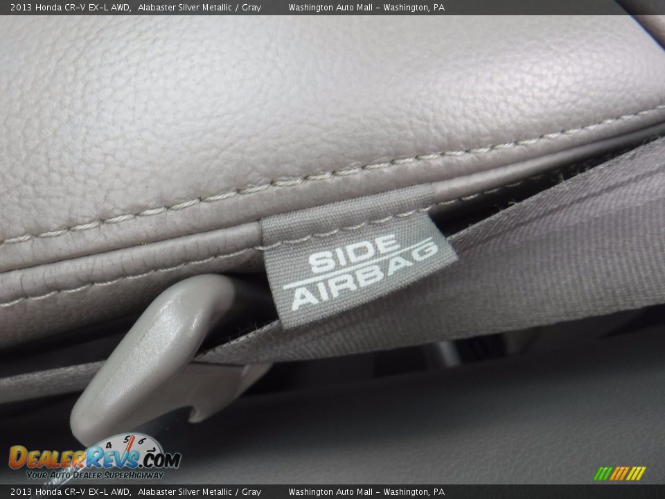 2013 Honda CR-V EX-L AWD Alabaster Silver Metallic / Gray Photo #16