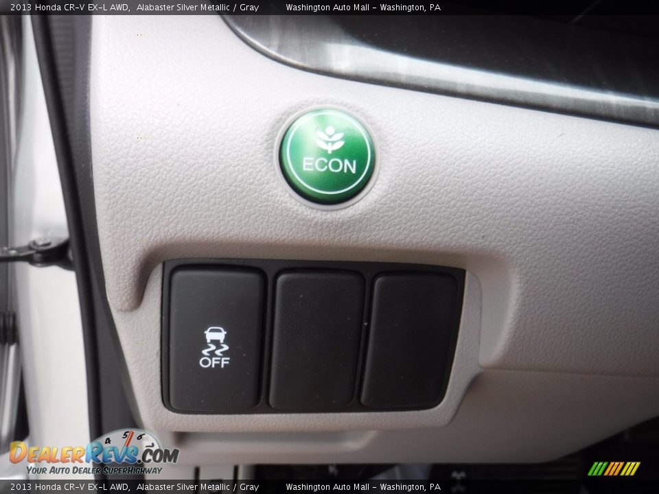 2013 Honda CR-V EX-L AWD Alabaster Silver Metallic / Gray Photo #17