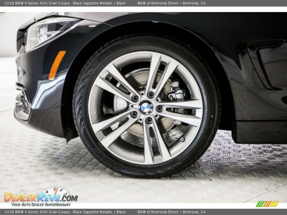 2018 BMW 4 Series 430i Gran Coupe Black Sapphire Metallic / Black Photo #9