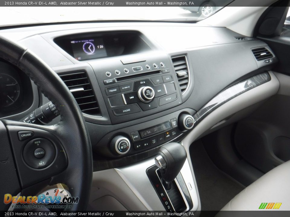 2013 Honda CR-V EX-L AWD Alabaster Silver Metallic / Gray Photo #18