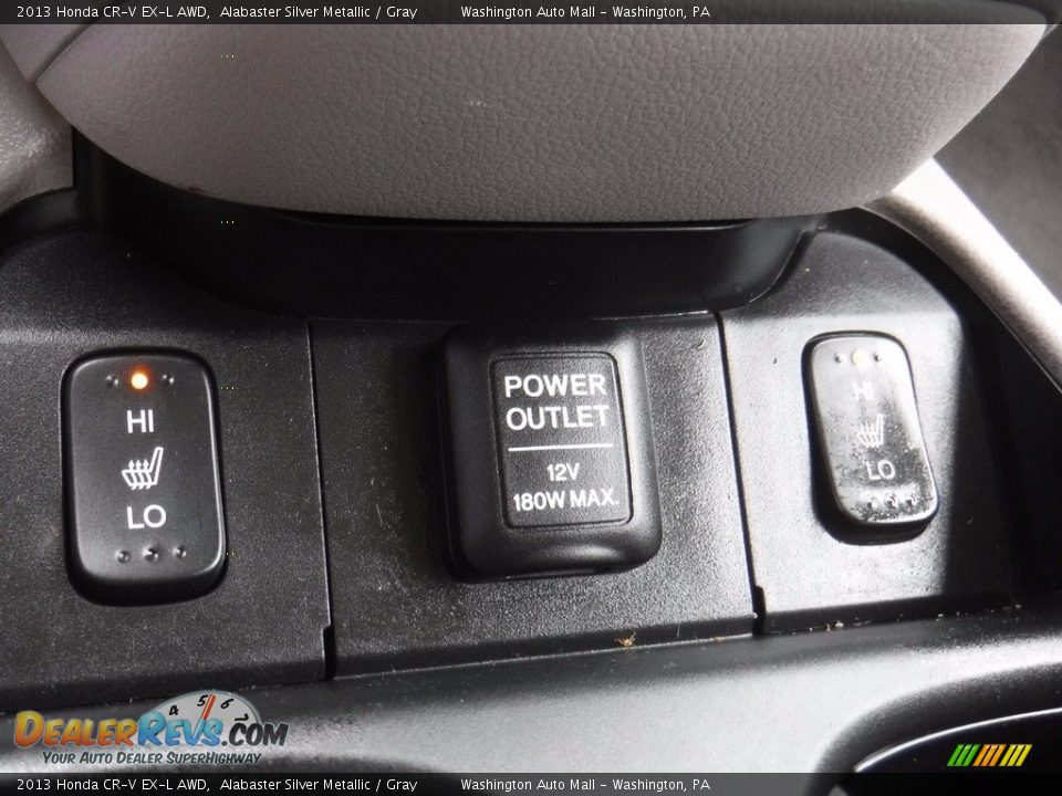 2013 Honda CR-V EX-L AWD Alabaster Silver Metallic / Gray Photo #21