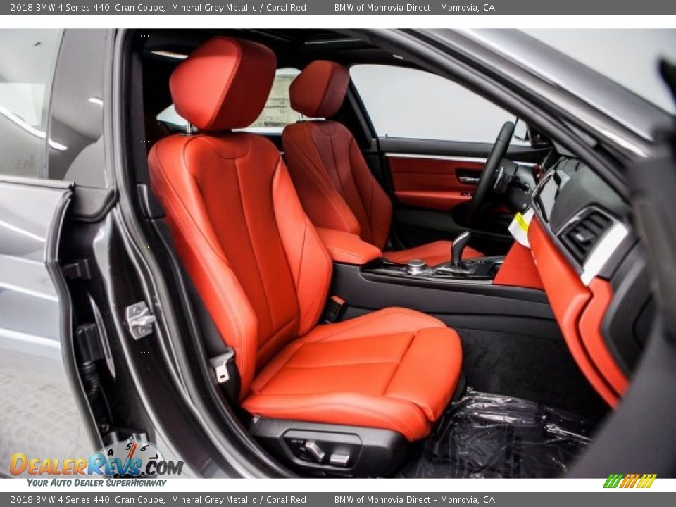 Coral Red Interior - 2018 BMW 4 Series 440i Gran Coupe Photo #2