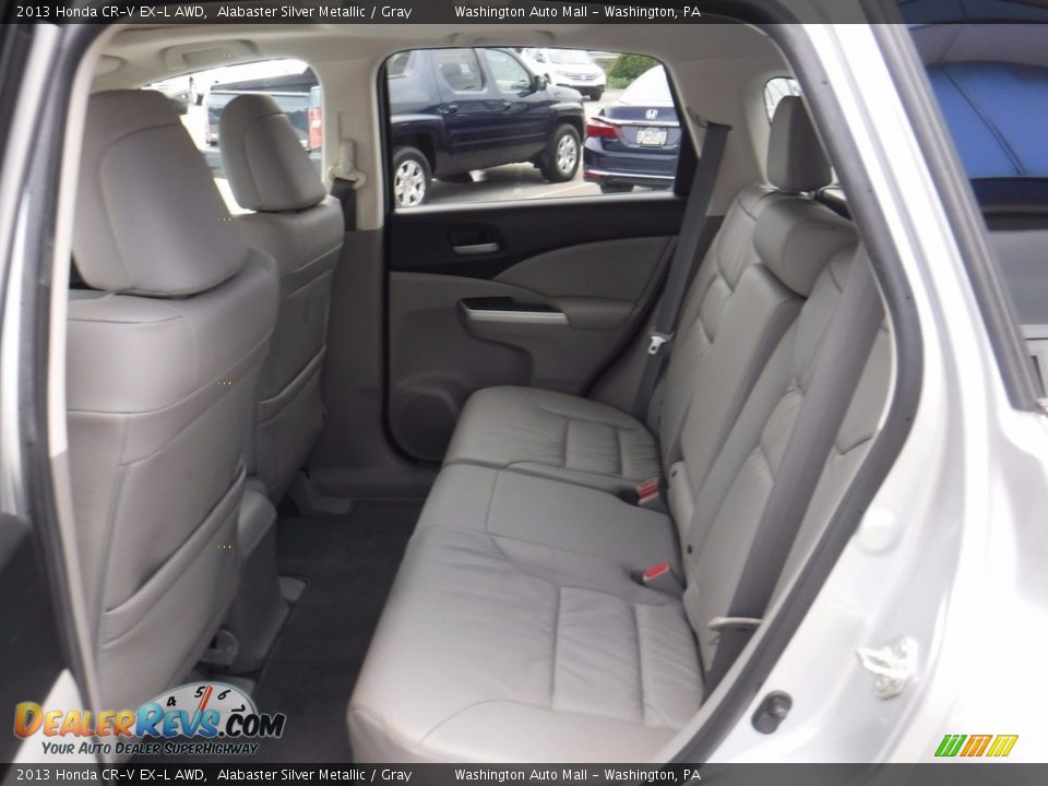 2013 Honda CR-V EX-L AWD Alabaster Silver Metallic / Gray Photo #26