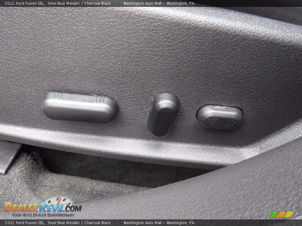 2012 Ford Fusion SEL Steel Blue Metallic / Charcoal Black Photo #17